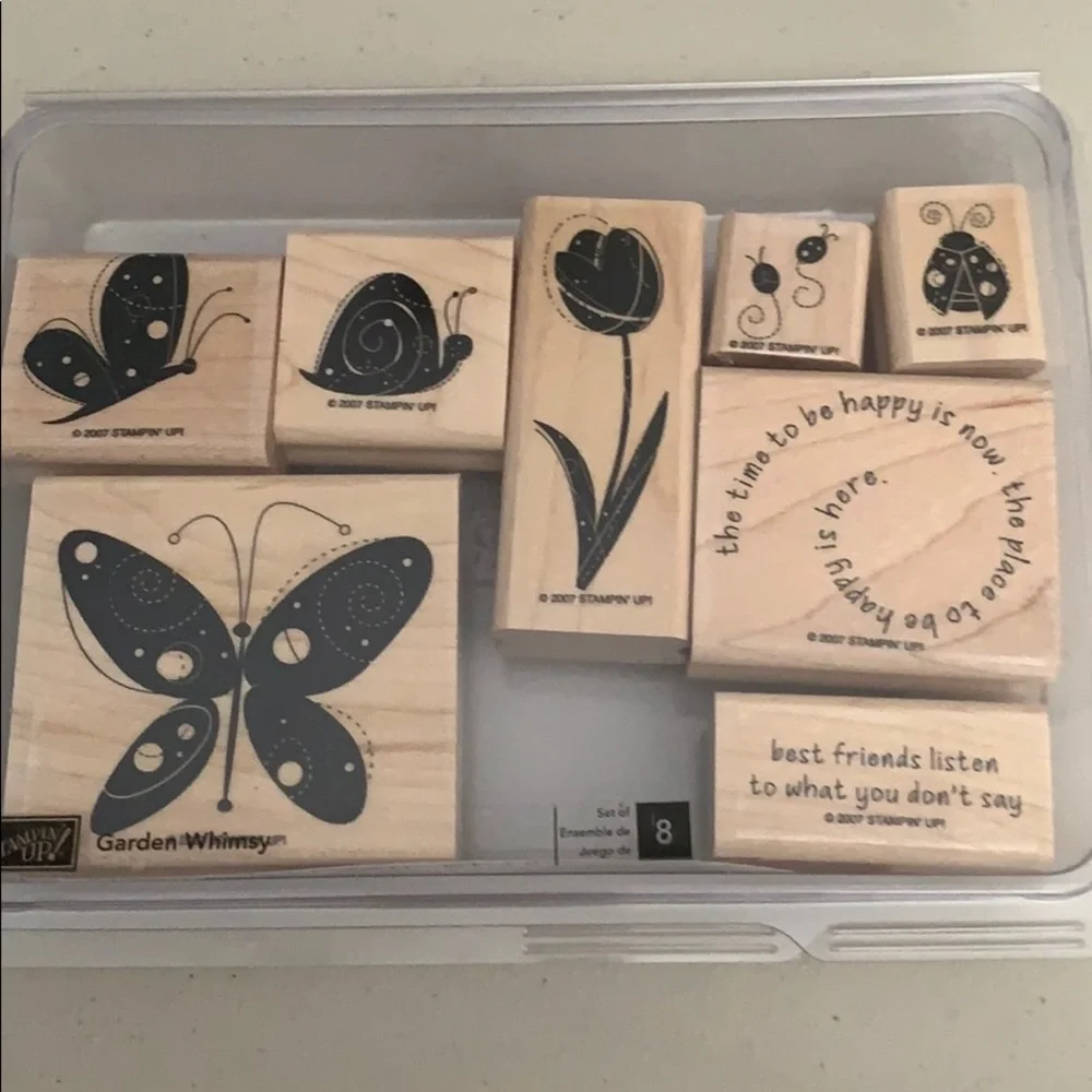 🎭 3/$25 - Stampin Up! Garden Whimsy set